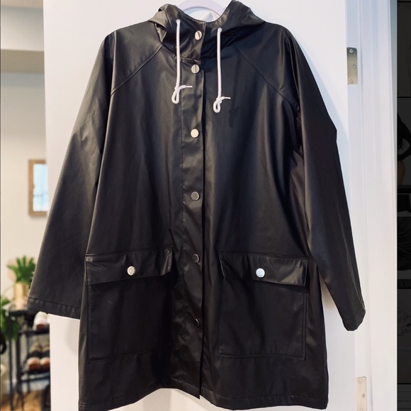 H&M Jackets & Blazers - H&M + LOGG BLACK SHELL JACKET